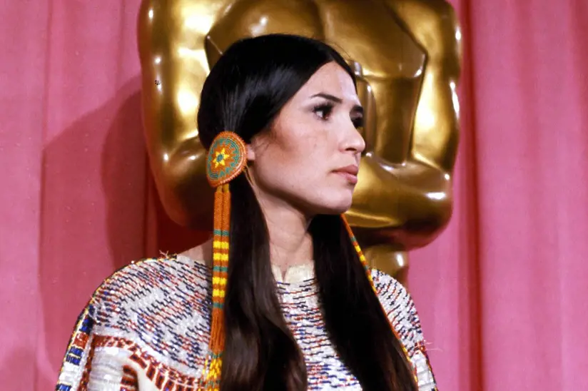 Sacheen Littlefeather photoshoot at Academy Museum in her early 40s