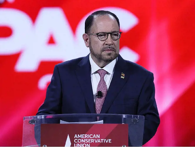 Robert Unanue, Owner of Goya Foods, addresses the Conservative Political Action Conference held in the Hyatt Regency on February 28, 2021 in Orlando, Florida. 