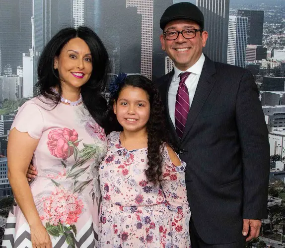 Gerry Guzman and Nury Martinez with their daughter, Isabelle Guzman on 2019.