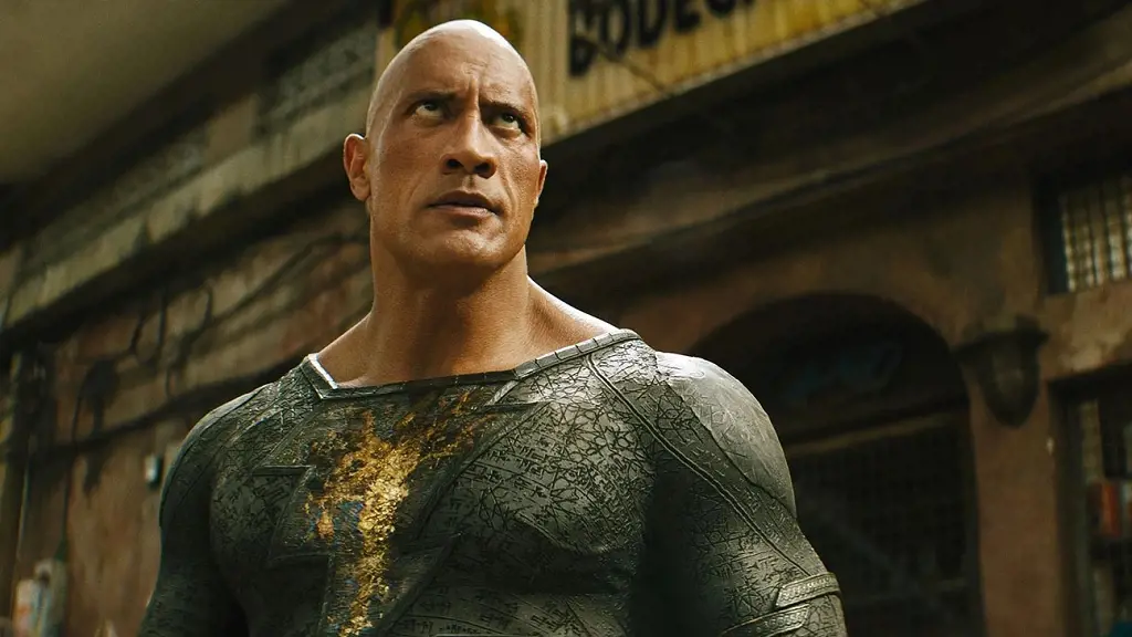 American Actor Dwayne Johnson Appeared In The Movie As Black Adam