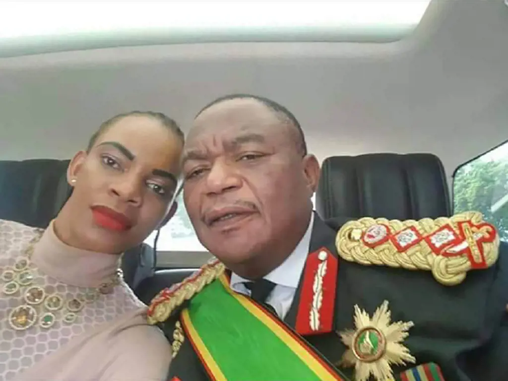 Constantino Chiwenga with his former wife Mary Chiwenga.