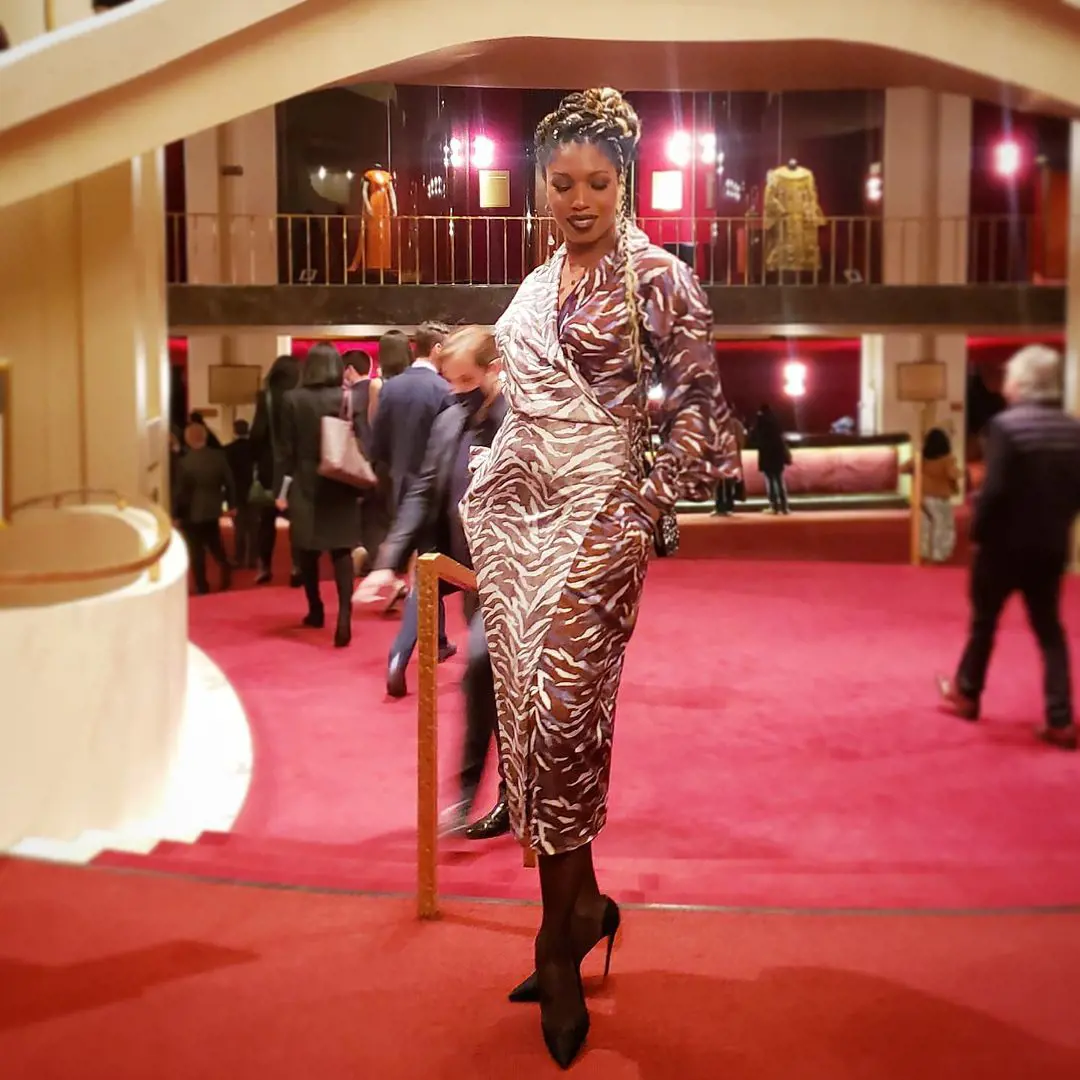 Deja wearind Dior at the Opera House in New York 
