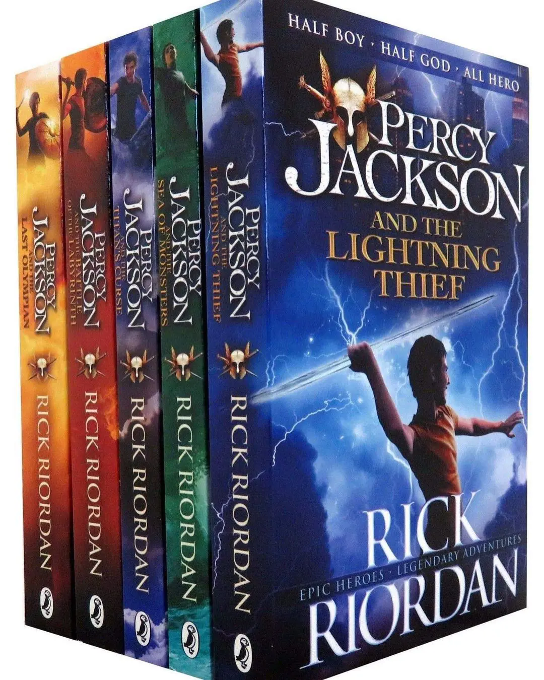 Percy Jackson series of Five Books by Rick Riordan